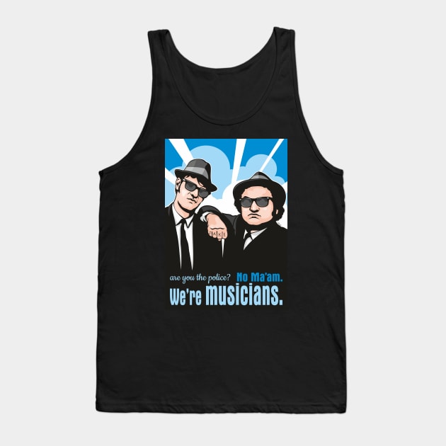 The Blues Brothers Tank Top by Jamie Lee Art